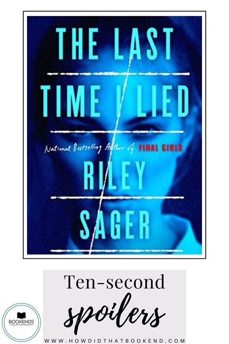 Riley Sager | The Last Time I Lied | Ten-Second Spoilers – Bookends