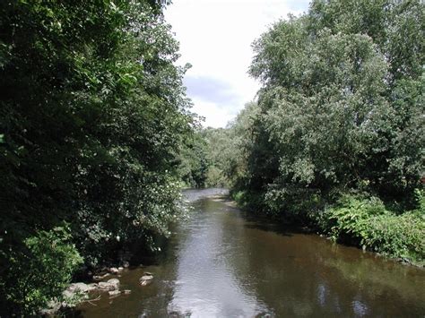 "River Calder flowing through Padiham, Lancashire" by C. Hilton Fitch at PicturesofEngland.com