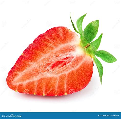 Strawberry half stock image. Image of delicious, beautiful - 115110333