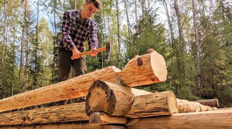 How To Build Log Cabin With Hand Tools | Storables