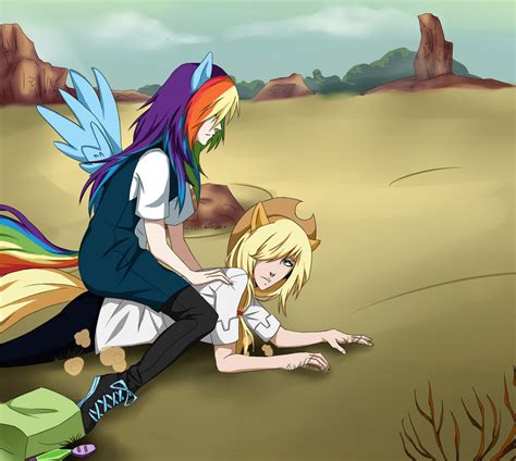 Applejack and Rainbow Dash by Rai-Aisaka on DeviantArt