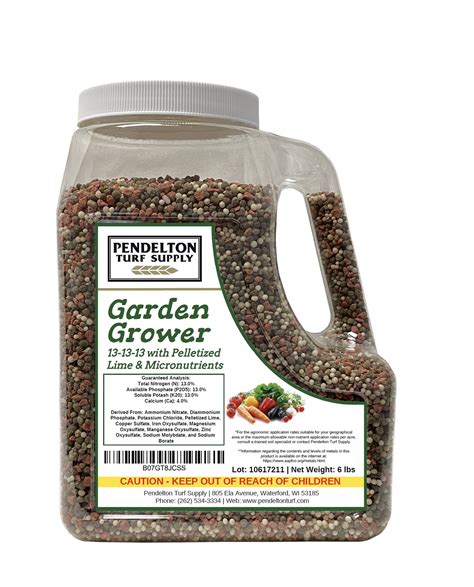 Buy 13-13-13 Garden Grower Fertilizer with Pelletized Lime and ...