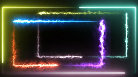 Twitch Animated Camera Overlay Neon Frame Background - Etsy