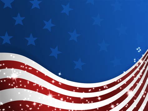 American Patriotic Flag Backgrounds | Blue, Flag, Red, White Templates | Free PPT Grounds