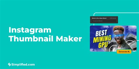 AI Instagram Thumbnail Maker: Create Engaging Thumbnails