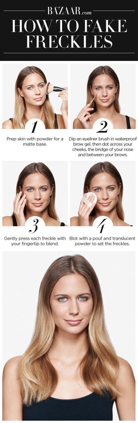 How to Fake Freckles | Fake freckles, Freckles makeup, Freckles