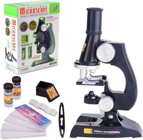 Amazon.com: FUNRUI Kids Microscope, 450x, 200x, 100x Magnification ...