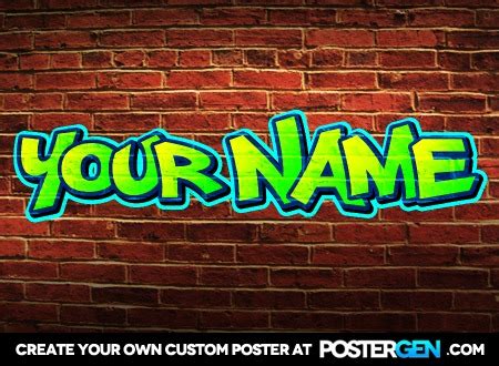 Graffiti Poster Maker - Funny Posters - Custom Posters - PosterGen.com