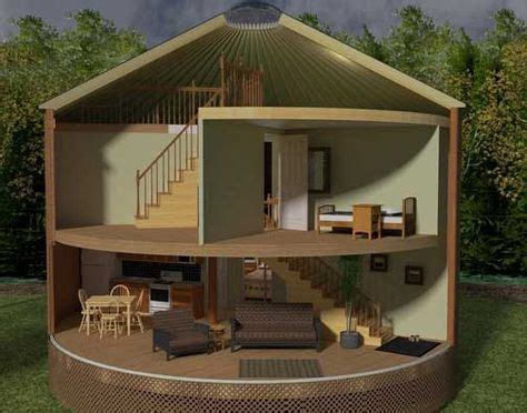 yurt homes | ... or spiral stairs to your second floor or loft in your ...