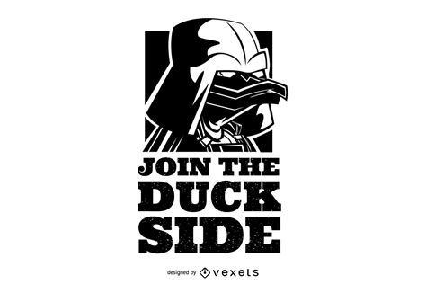 Join The Duck Side Illustration Vector Download