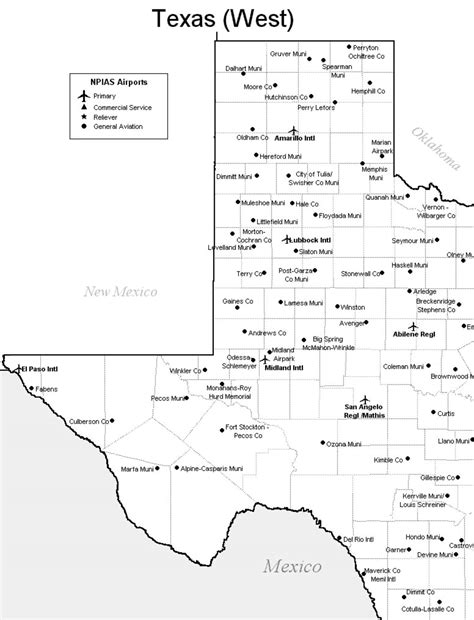 Map Of West Texas Area - Great Lakes Map