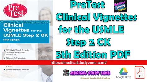 PreTest Clinical Vignettes for the USMLE Step 2 CK 5th Edition PDF Free Download - Medical Study ...