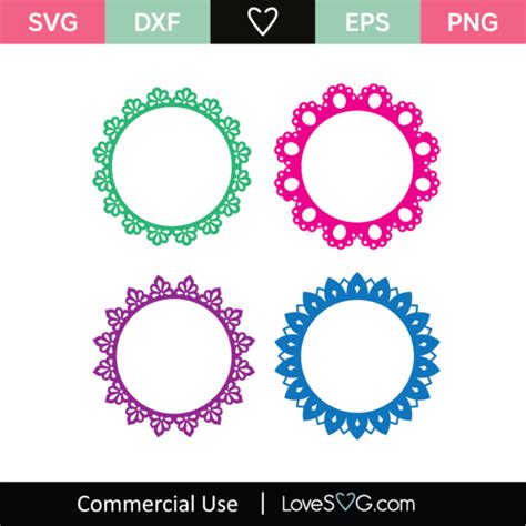 Monogram Frames SVG Cut File - Lovesvg.com