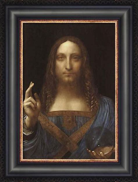 Salvator Mundi Custom Framed Giclee Canvas by Leonardo Da Vinci | Leonardo da vinci, Most ...