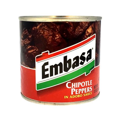 Embasa Peppers, Chipotle, in Adobo Sauce, Can (12 oz) - Instacart