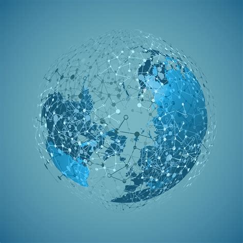 World globe on a blue background, vector illustration 311573 Vector Art at Vecteezy