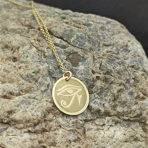 eye of ra necklace solid gold 14k,Egyptian Symbols necklace,necklace ...