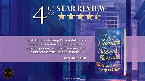 Novels Alive | 4.5-STAR REVIEW: JUST ANOTHER MISSING PERSON by Gillian McAllister