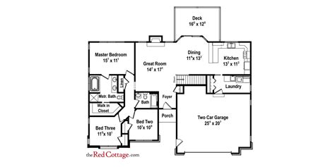 3 Bedroom Floor Plan With Dimensions – Two Birds Home