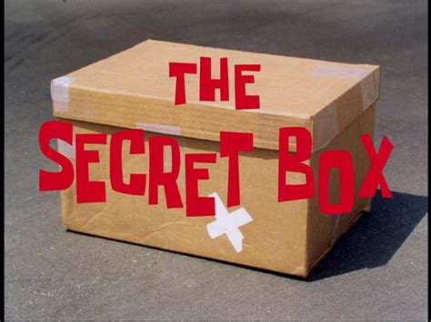 The Secret Box | SpongeBob SquarePants Wiki | Fandom