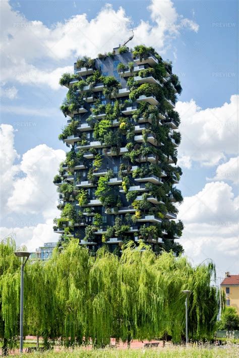 Milan Vertical Forest Apartment Tower - Stock Photos | Motion Array