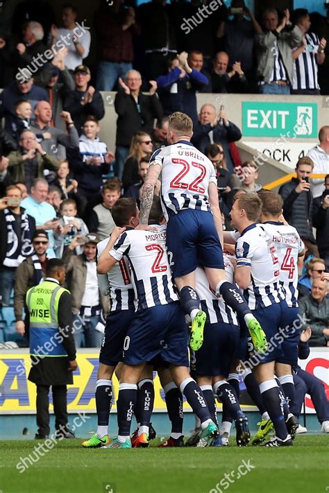 Millwall Players Celebrate Their Opening Goal Editorial Stock Photo ...