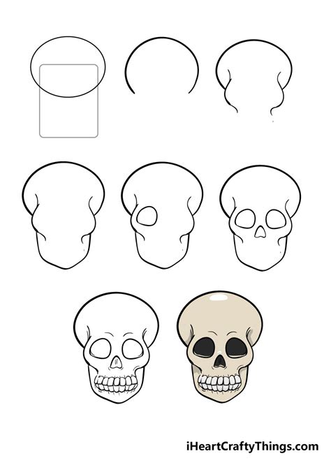 Skull Drawing - How To Draw A Skull Step By Step!