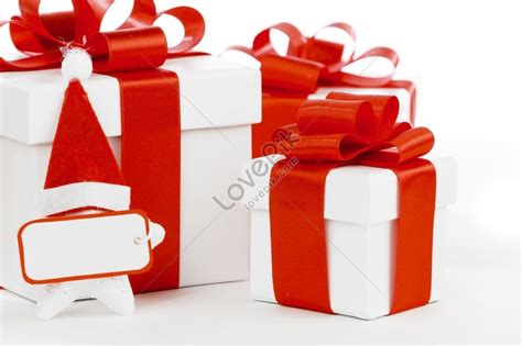 White Gift Boxes Decorated With Red Ribbons Picture And HD Photos | Free Download On Lovepik