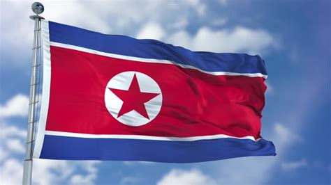 North Korea Flag Animation Motion Graphics - YouTube