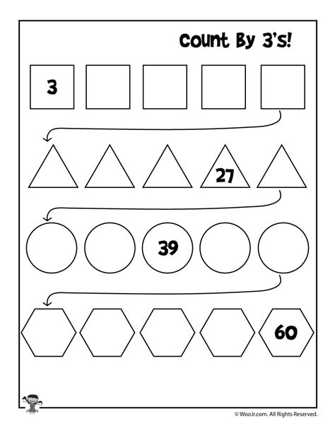 Skip Counting 3 Worksheets