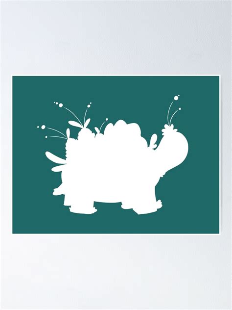 "Fantasy Garden Turtle Silhouette" Poster for Sale by kabocha-chan | Redbubble