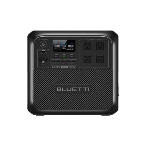 BLUETTI 1800W Solar Portable Power Station AC180 with Optional Solar ...