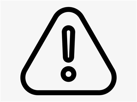 Warning - Safety Sign Black And White PNG Image | Transparent PNG Free ...