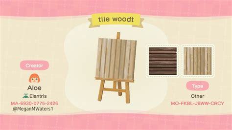 Wood Wall Design and Path Design in Animal Crossing