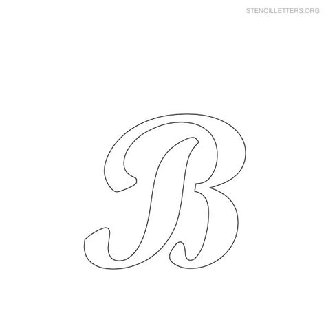 Printable Cursive Letter B