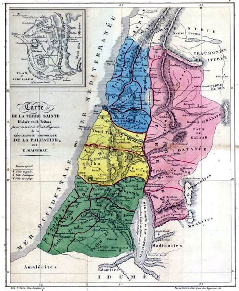 Maps - 12 Tribes of Israel