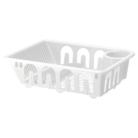 FLUNDRA dish drainer, white - IKEA