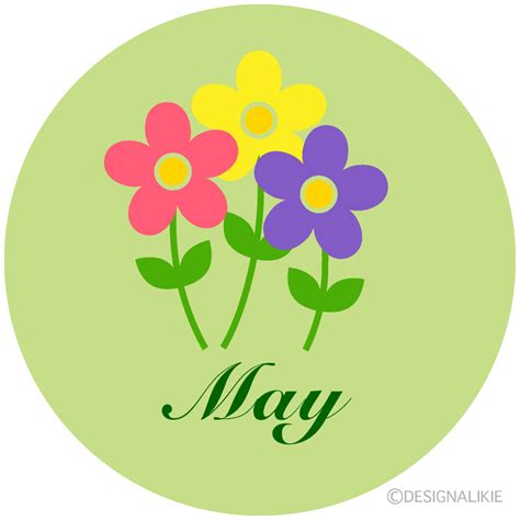 Cute Flowers May Clip Art Free PNG Image｜Illustoon