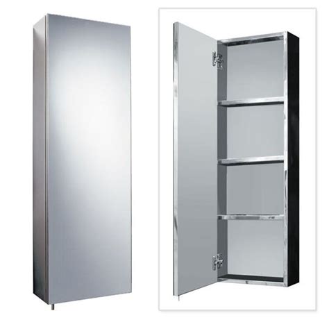 Stainless Steel Tall Mirrored Cabinet | Stainless Steel Bathroom Accessories | BetterBathrooms ...