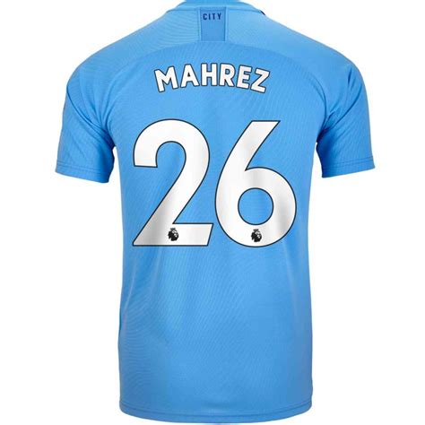 2019/20 Kids Riyad Mahrez Manchester City Home Jersey - Soccer Master