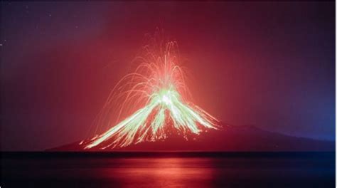 Eruption at Krakatoa causes Tsunami killing hundreds along coast of ...