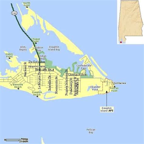 Map Of Dauphin Island Alabama - Maps For You