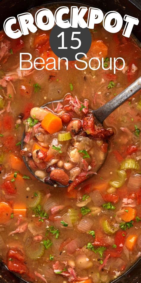 15 bean soup recipe crock pot slow cooker – Artofit