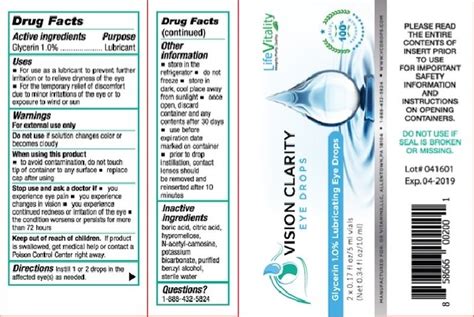 Vision Clarity Eye Drop (solution) Dr Vitamins, Llc