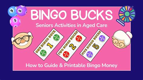 Bingo Bucks for Seniors in Aged Care Senior Activities, Home Activities ...