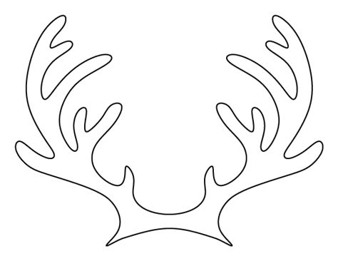 Printable Reindeer Antlers Template