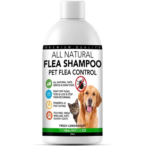 Champú antipulgas natural para perros - The Healthy Dog Co