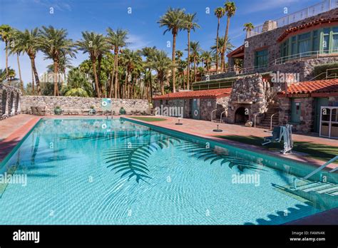 Death Valley, California. Furnace Creek Resort Pool Stock Photo - Alamy