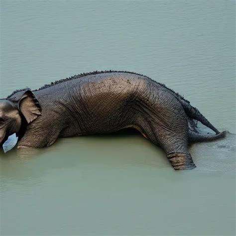 elephant crocodile hybrid | Stable Diffusion