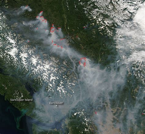 BC Wildfire Smoke Looks Massive From Outer Space